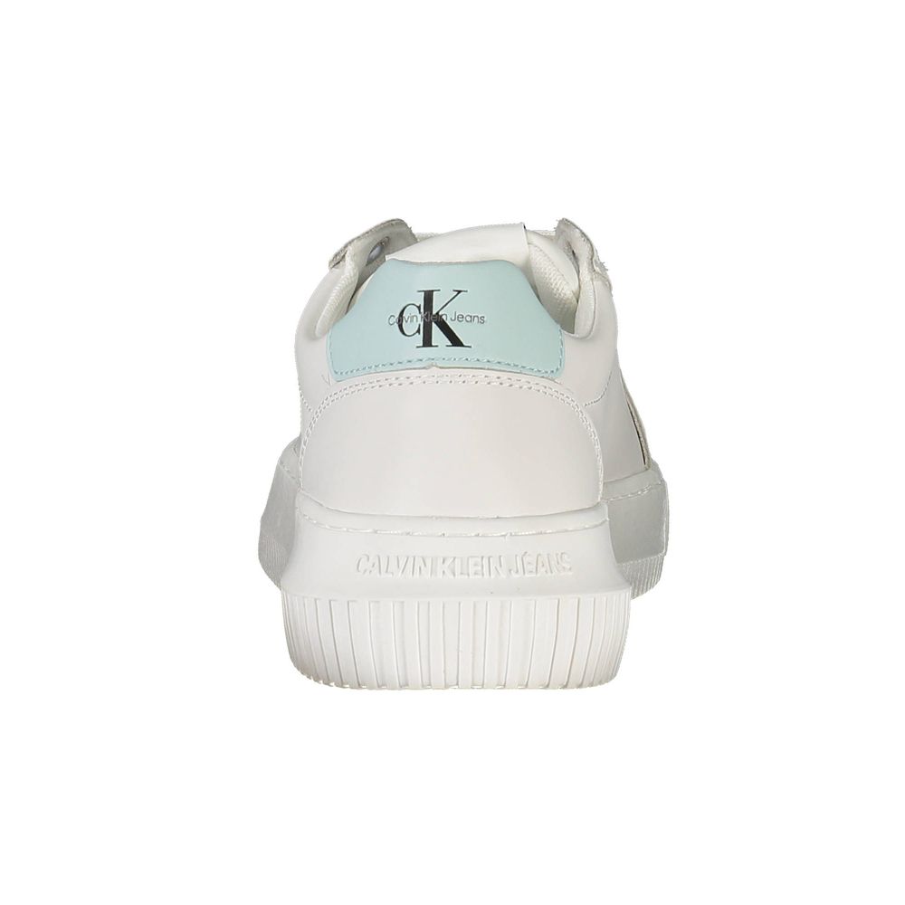 Calvin Klein Weißer Recycelter Polyester Damen Sneaker