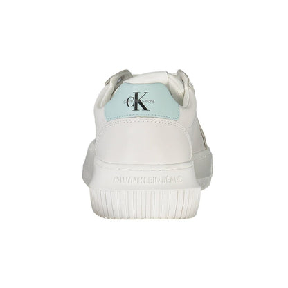 Calvin Klein Weißer Recycelter Polyester Damen Sneaker