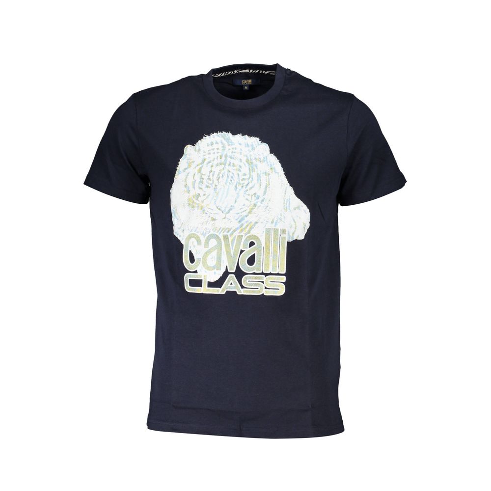 Cavalli Class Baumwoll-T-Shirt in Blau