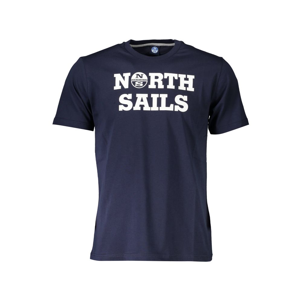 North Sails Blaues Baumwoll-T-Shirt für Herren