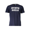 North Sails Blaues Baumwoll-T-Shirt für Herren