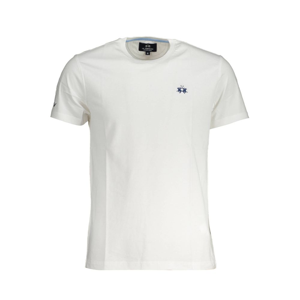 La Martina Bianco Baumwoll-T-Shirt für Herren