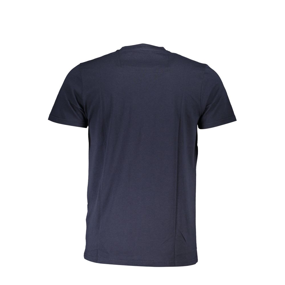 Cavalli Class Blaues Baumwoll-T-Shirt für Herren