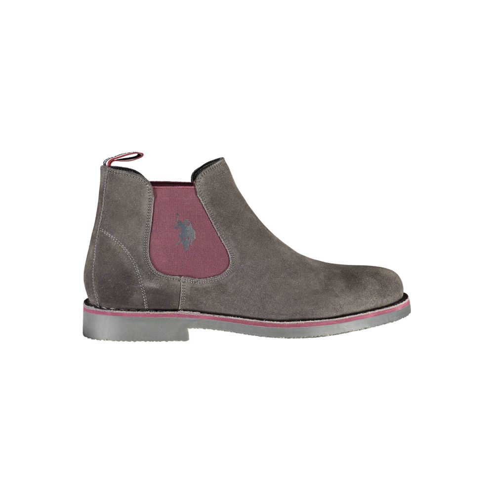 U.S. POLO ASSN. Graue Polyester-Knöchelstiefel