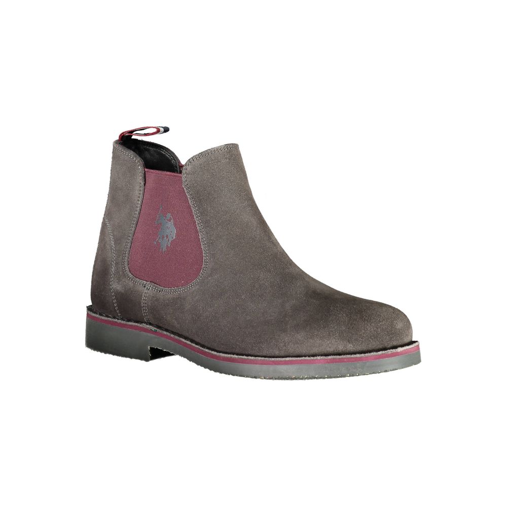 U.S. POLO ASSN. Graue Polyester-Knöchelstiefel