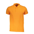Cavalli Class Arancione Baumwoll-Herrenpoloshirt
