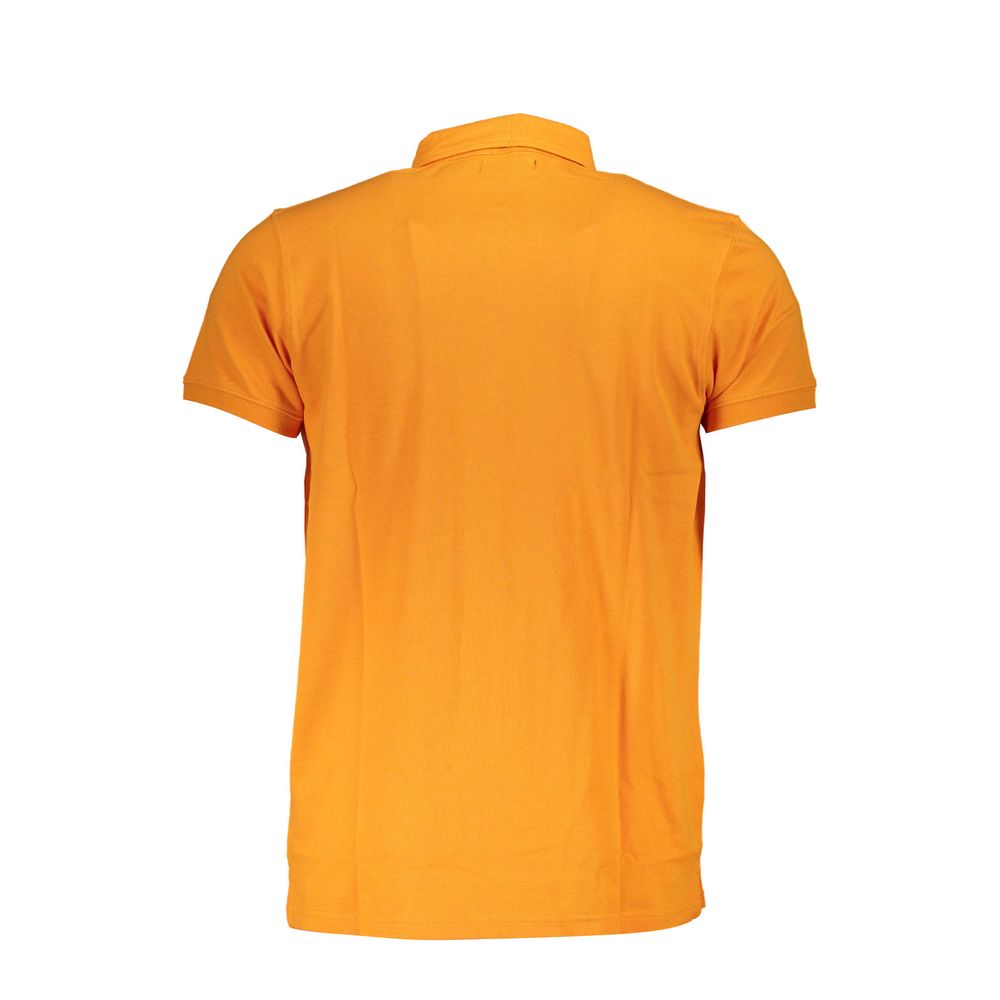 Cavalli Class Arancione Baumwoll-Herrenpoloshirt