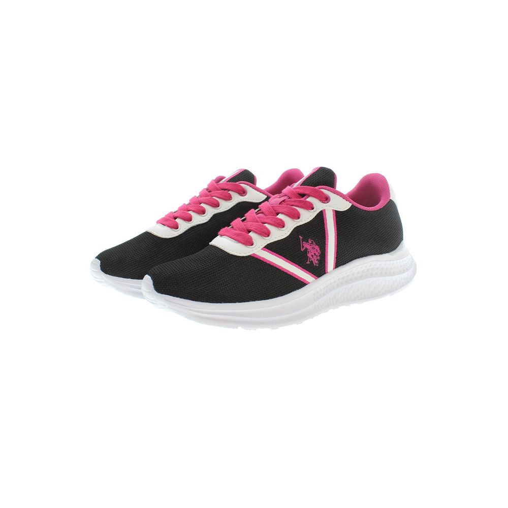 U.S. POLO ASSN. Black Polyester Sneaker