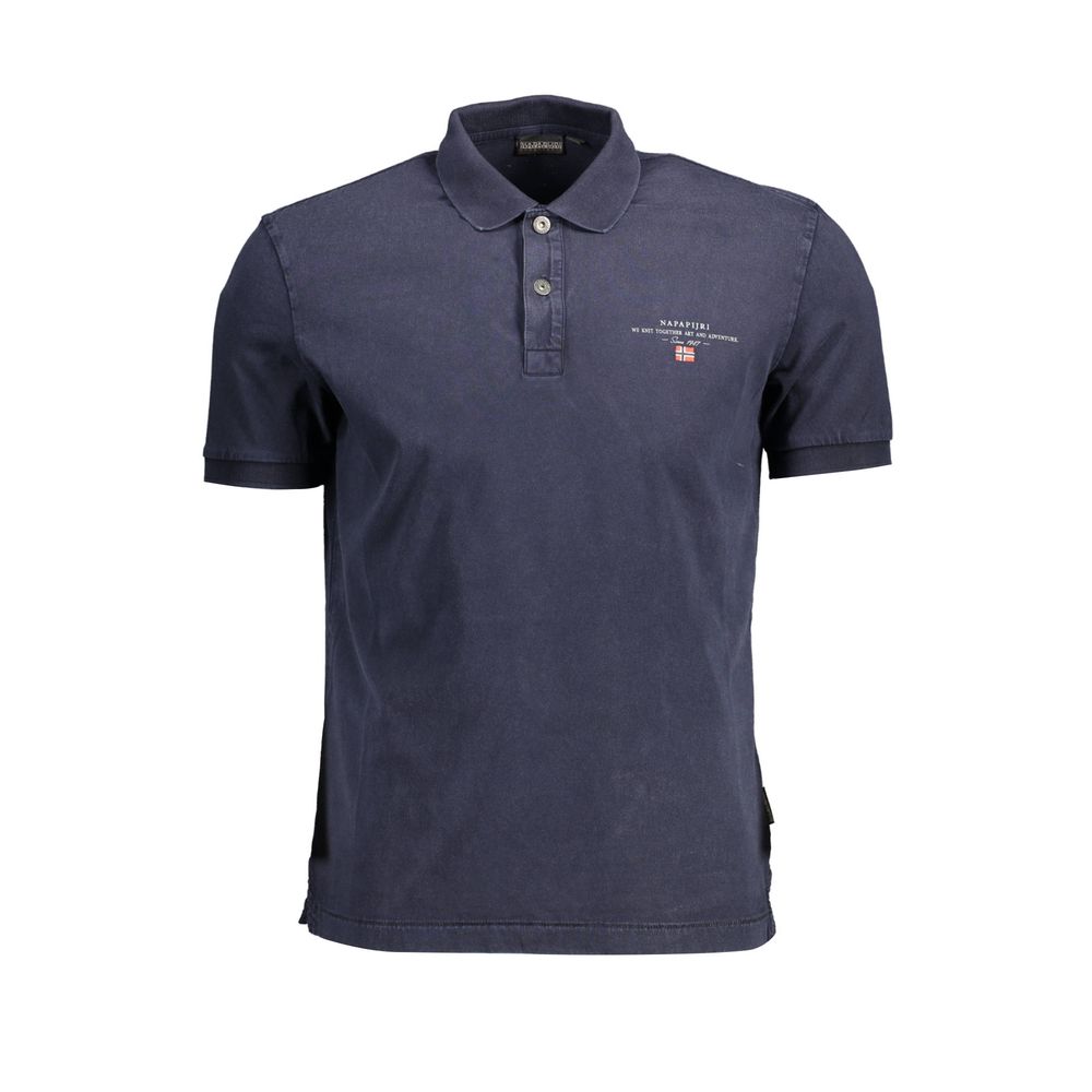 Napapijri Blu Cotton Herren Poloshirt