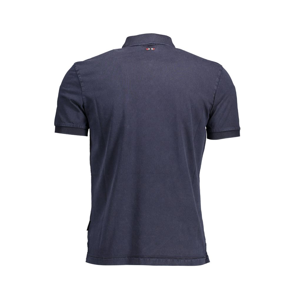Napapijri Blu Cotton Herren Poloshirt