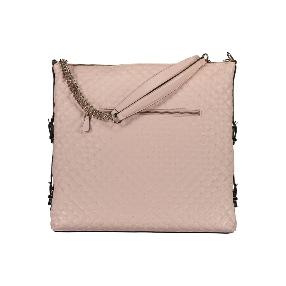Guess Jeans Handtasche aus rosa Polyethylen