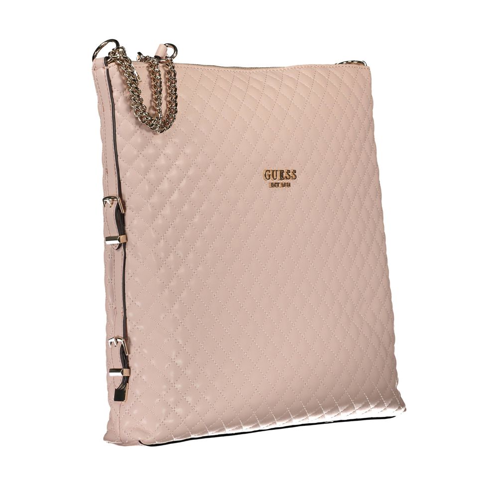 Guess Jeans Handtasche aus rosa Polyethylen