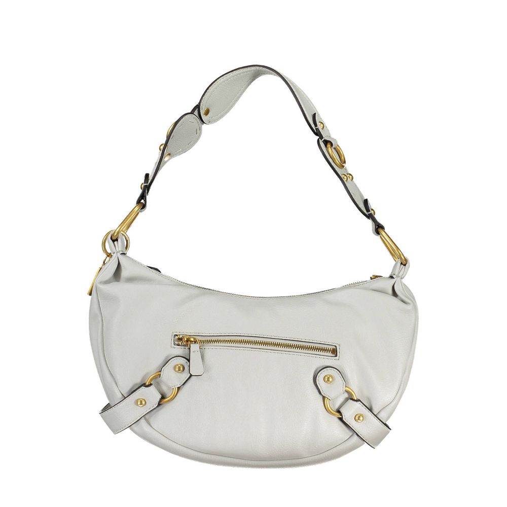 Guess Jeans Grau-weiße Polyethylen-Handtasche