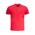 Cavalli Class Rotes Herren-Poloshirt aus Baumwolle