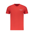 Cavalli Class Rotes Baumwoll-T-Shirt für Herren