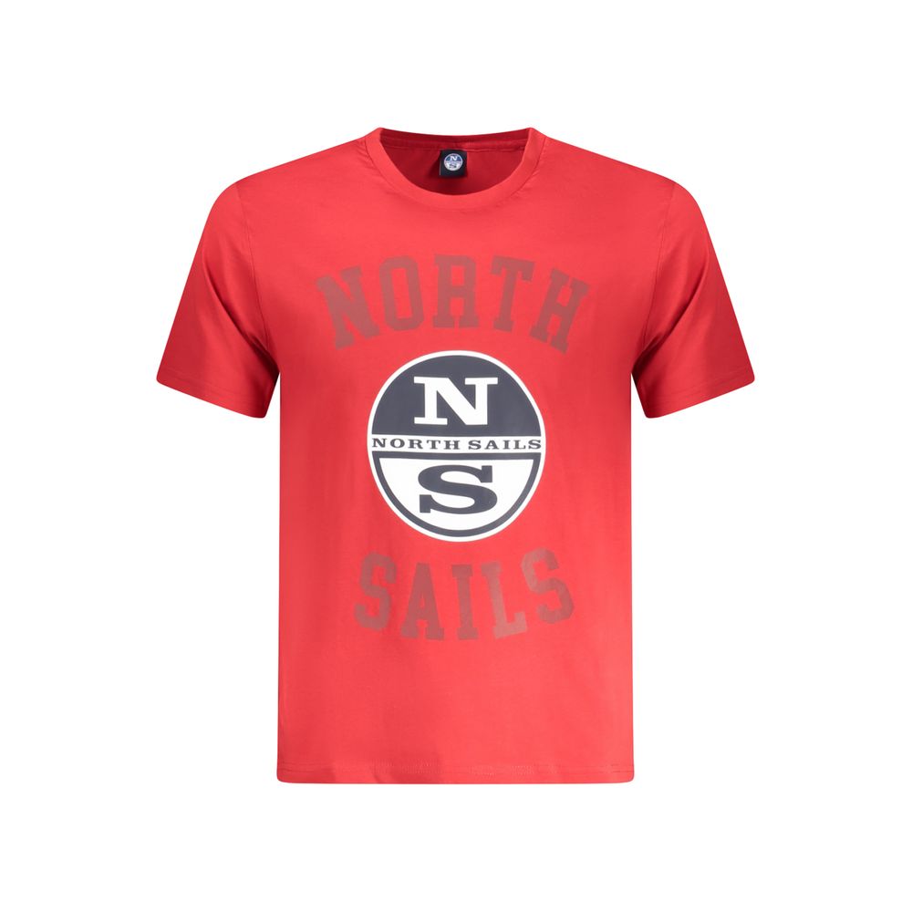 North Sails Cotton T-Shirt in Red
