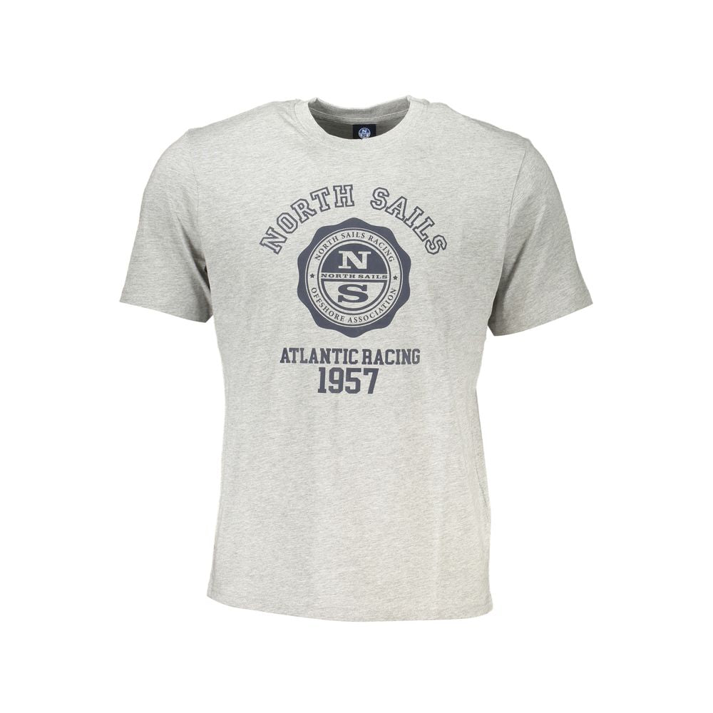 North Sails Grigio Baumwoll-T-Shirt für Herren