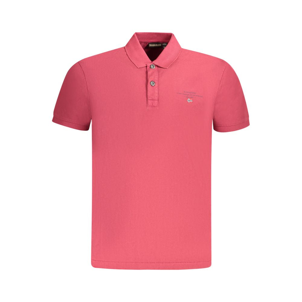 Napapijri Cotton Polo Shirt in Red