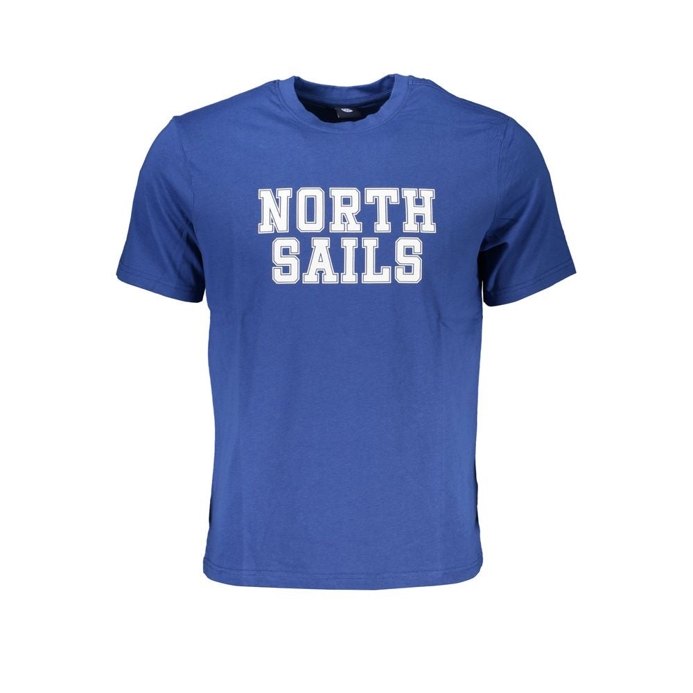 North Sails Blaues Baumwoll-T-Shirt für Herren