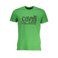 Cavalli Class Verde Baumwoll-T-Shirt für Herren