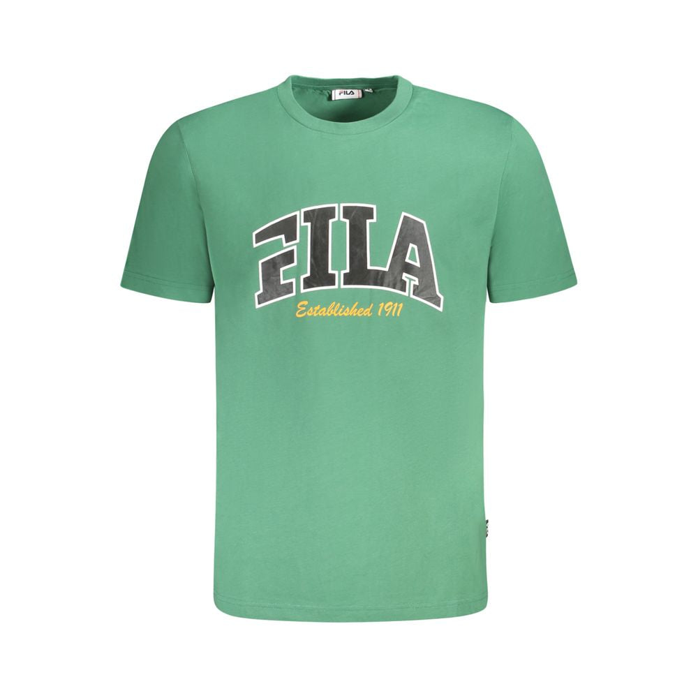 Fila Verde Baumwoll-T-Shirt für Herren