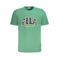 Fila Verde Baumwoll-T-Shirt für Herren