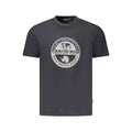 Napapijri Schwarzes Baumwoll-T-Shirt für Herren