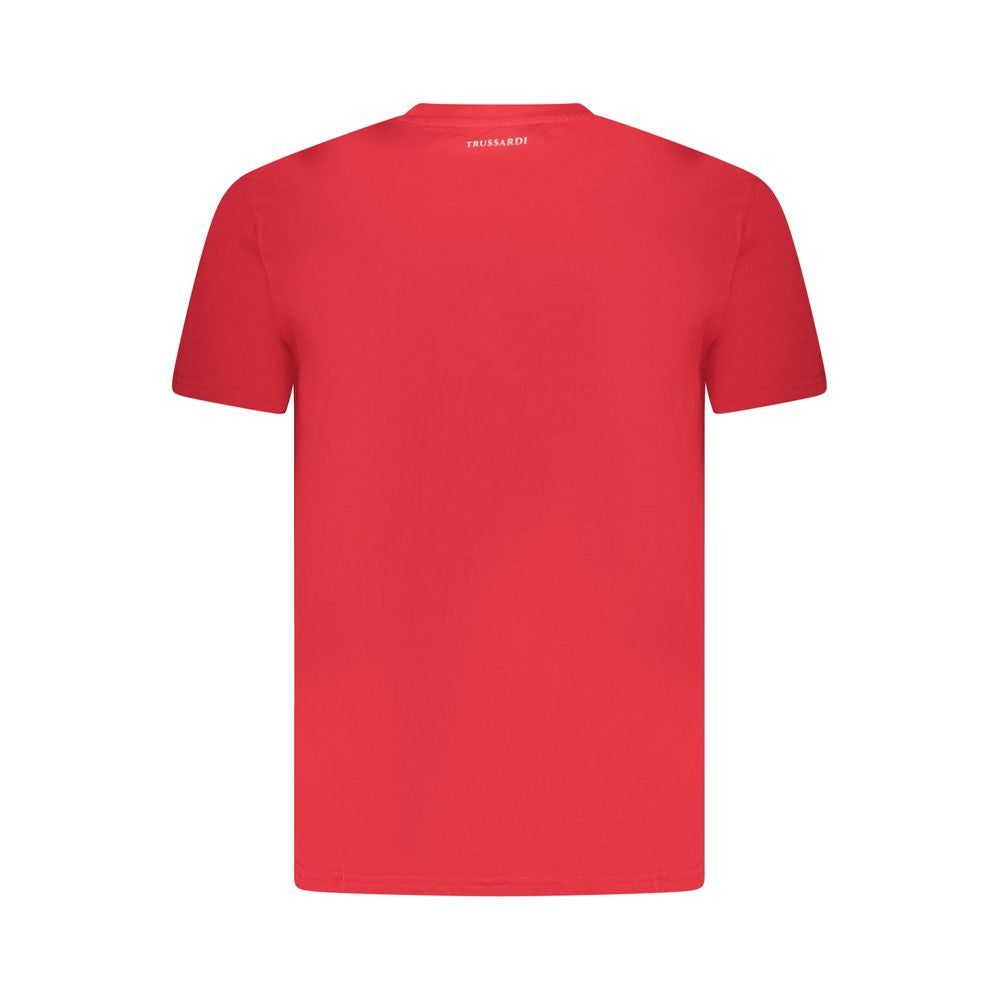 Trussardi Rosso Baumwoll-T-Shirt für Herren