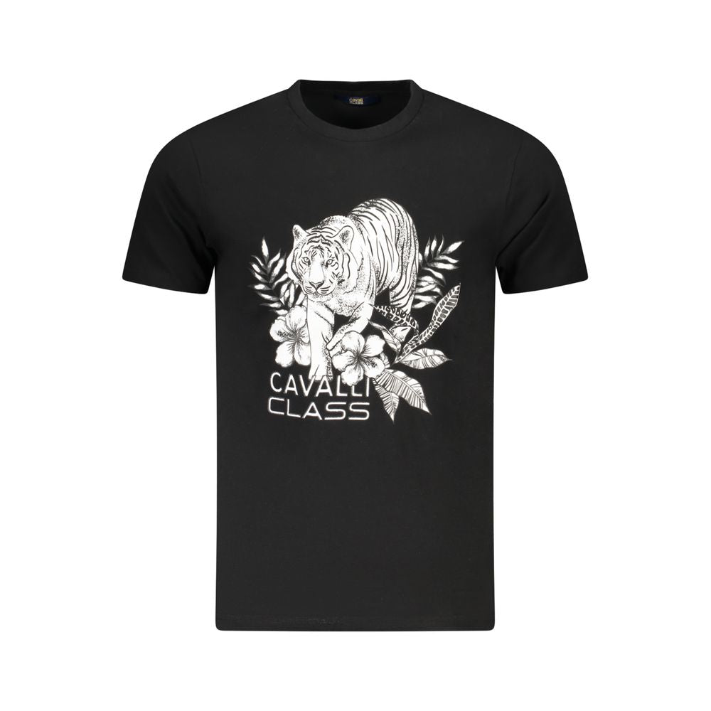 Cavalli Class Nero Baumwoll-T-Shirt für Herren