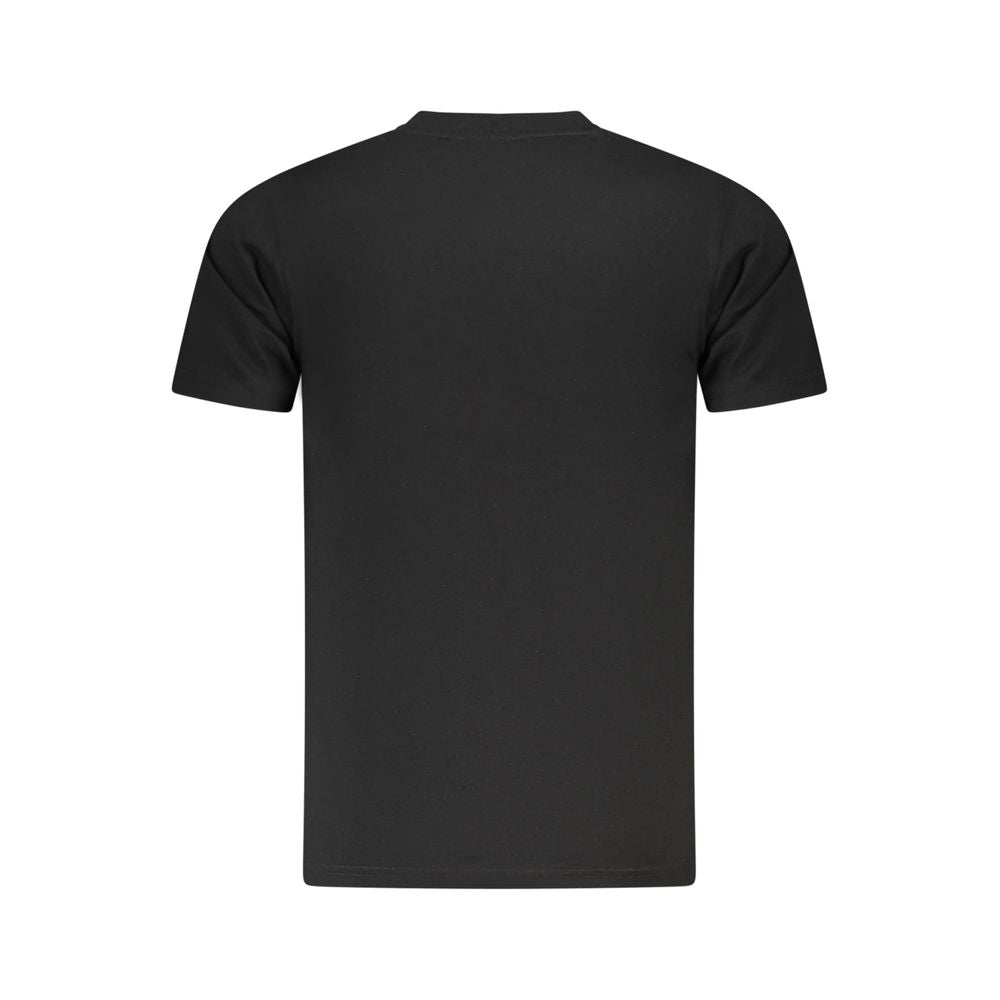 Cavalli Class Schwarzes Baumwoll-T-Shirt für Herren