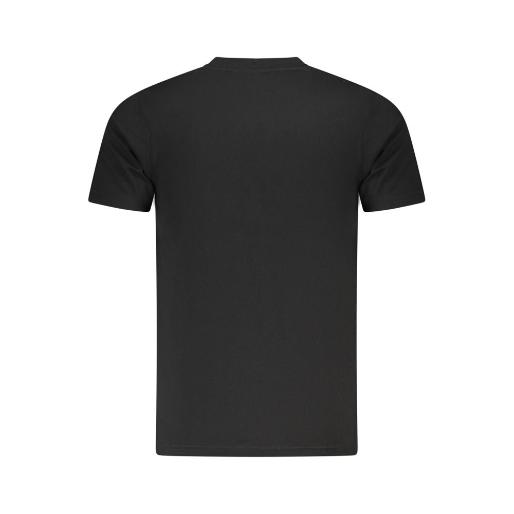 Cavalli Class Schwarzes Baumwoll-T-Shirt für Herren