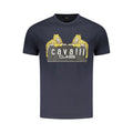 Cavalli Class Blu Baumwoll-T-Shirt für Herren