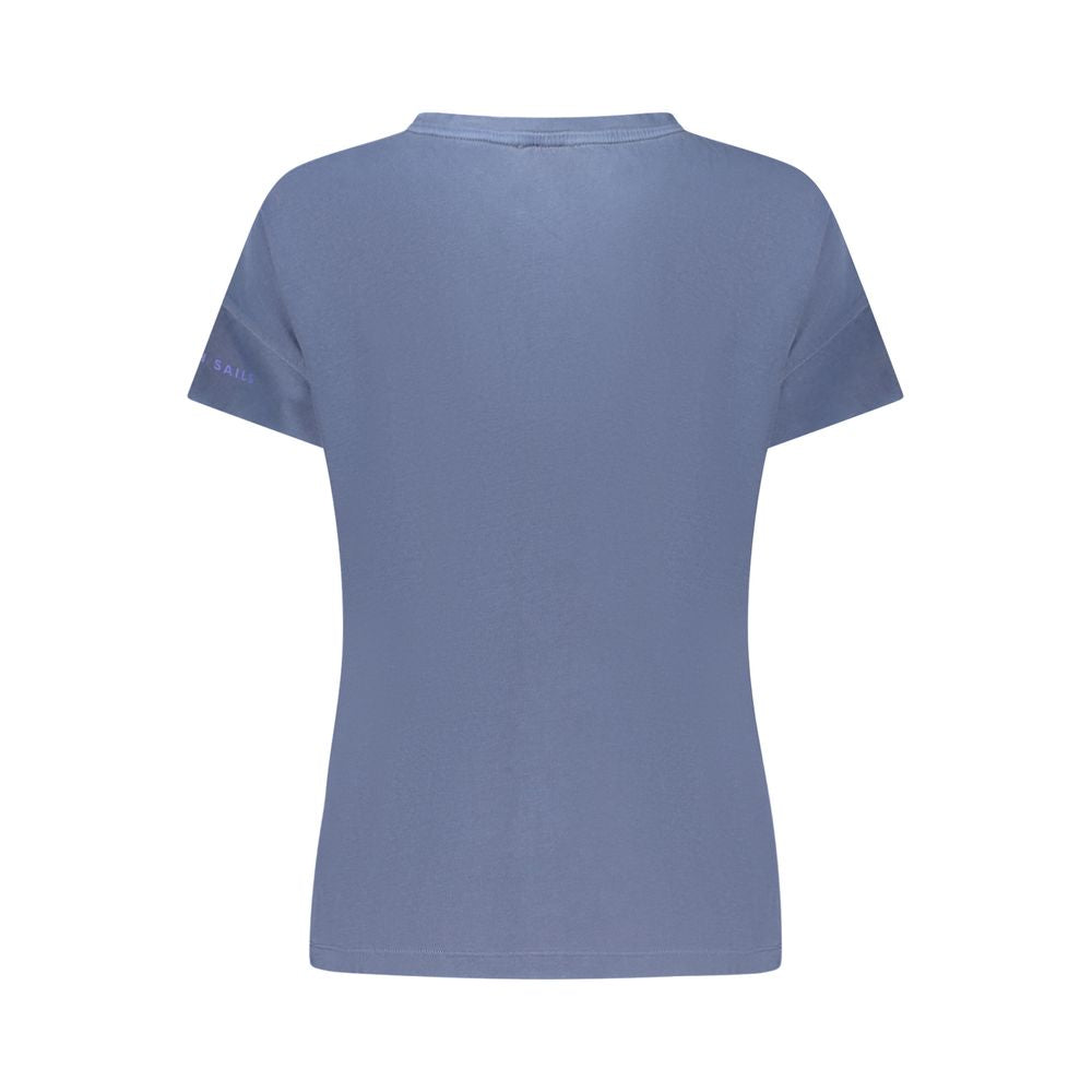 North Sails Blaues Baumwoll-T-Shirt für Damen