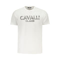 Cavalli Class Bianco Baumwoll-T-Shirt für Herren