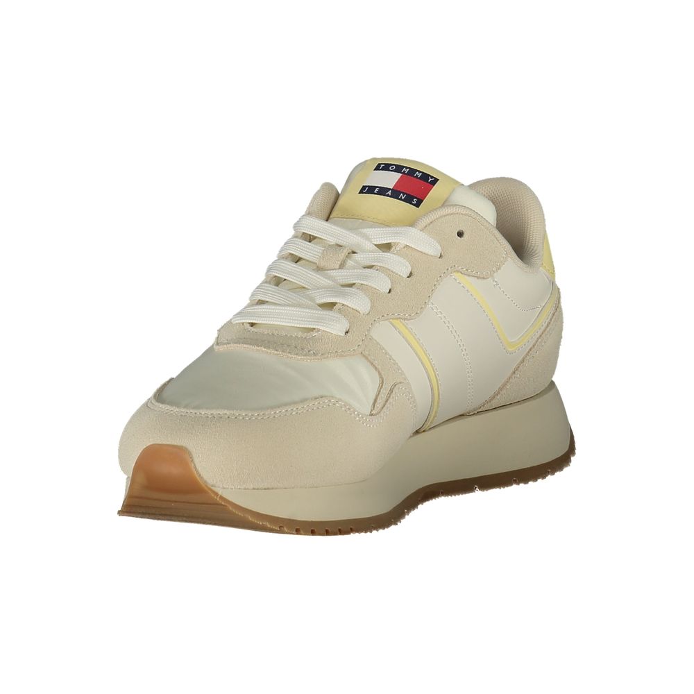 Tommy Hilfiger Beige Polyester Sneakers