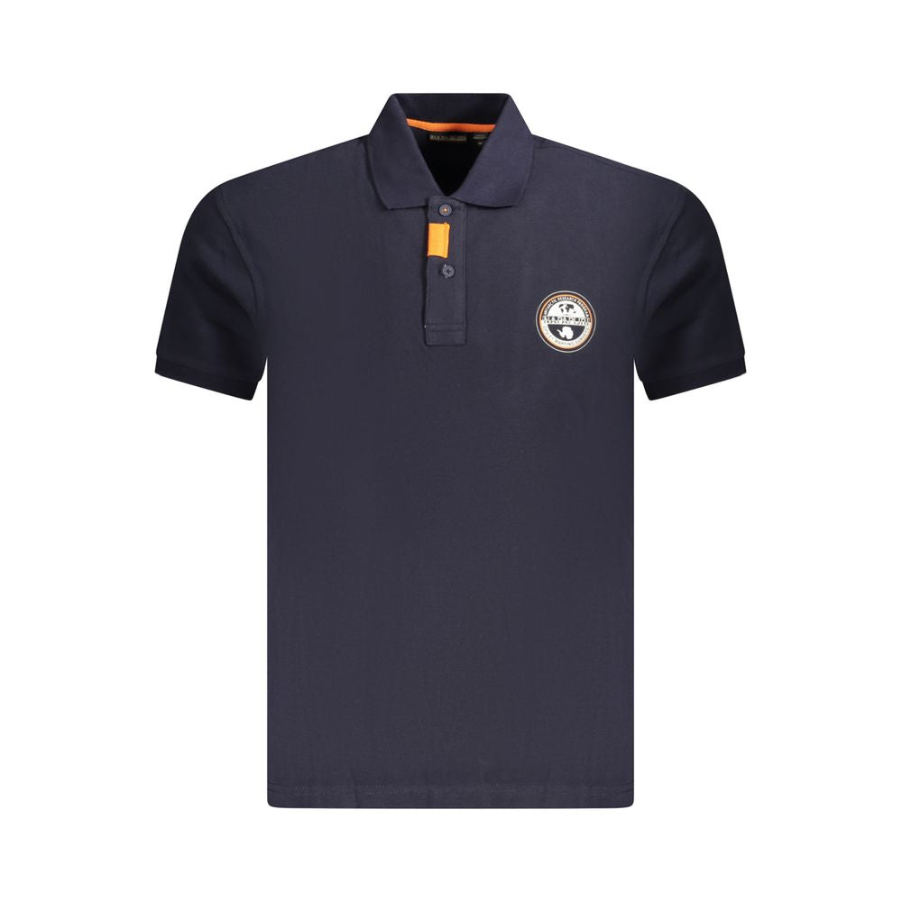 Napapijri Blu Cotton Herren Poloshirt