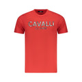 Cavalli Class Rosso Baumwoll-T-Shirt für Herren