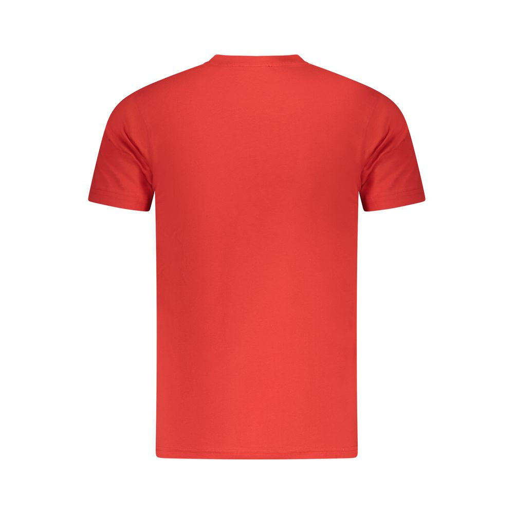 Cavalli Class Rosso Baumwoll-T-Shirt für Herren