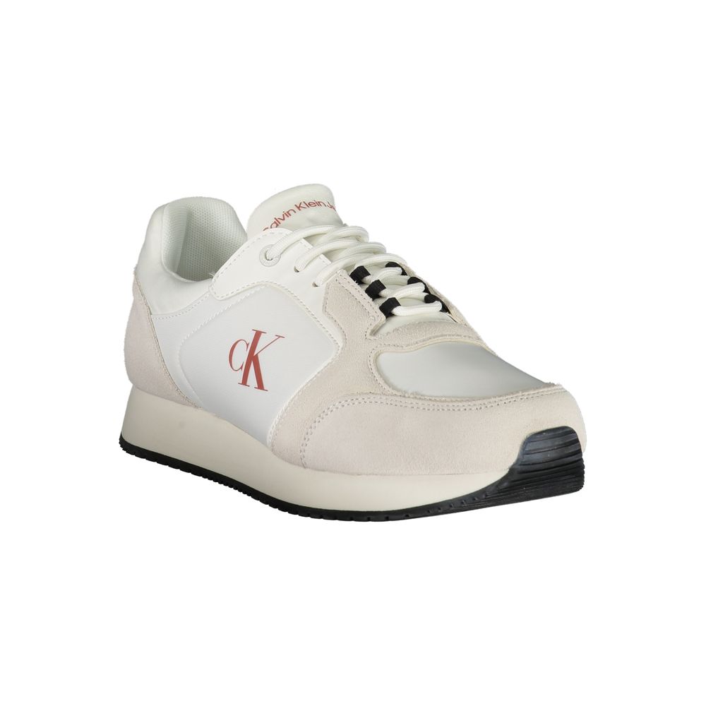 Calvin Klein Weißer Herren-Sneaker aus Polyurethan