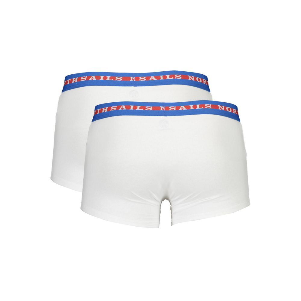 North Sails Weiße Herren-Boxershorts aus Baumwolle