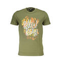Cavalli Class Verde Baumwoll-T-Shirt für Herren