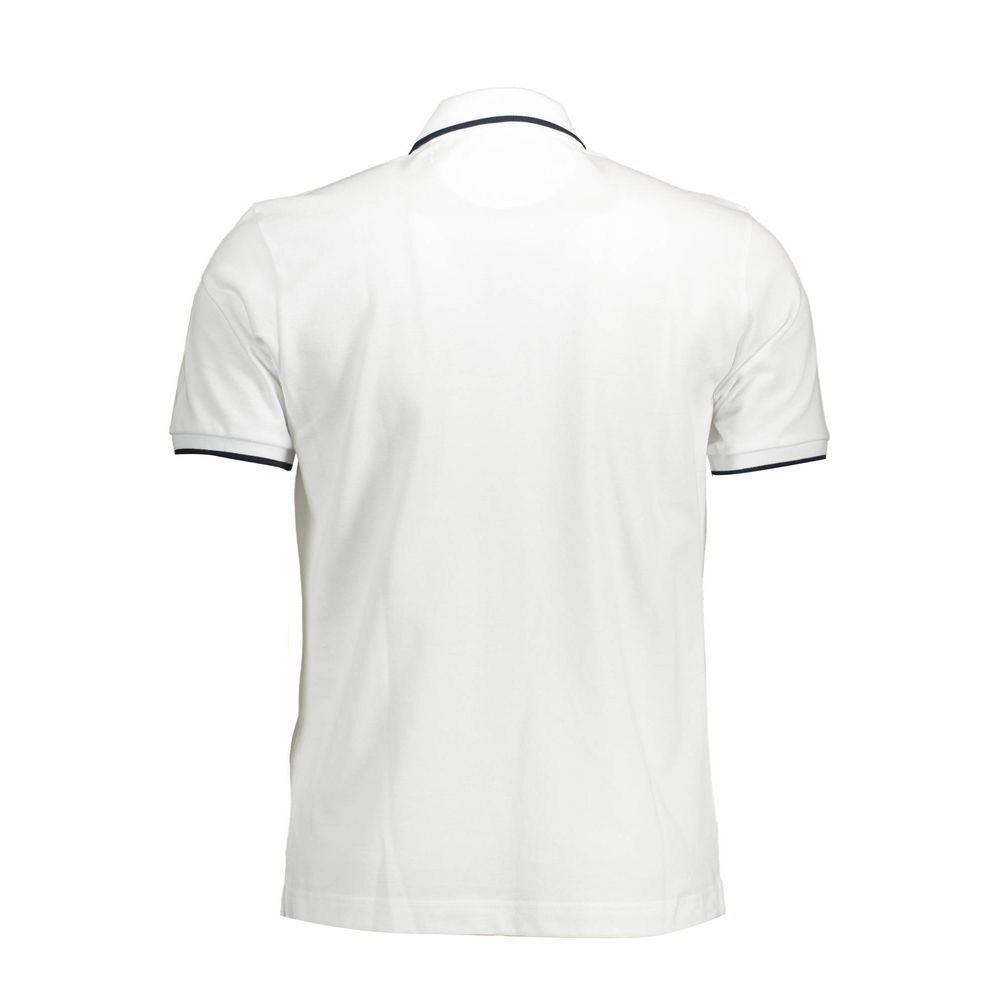 La Martina Weißes Herren-Poloshirt aus Baumwolle