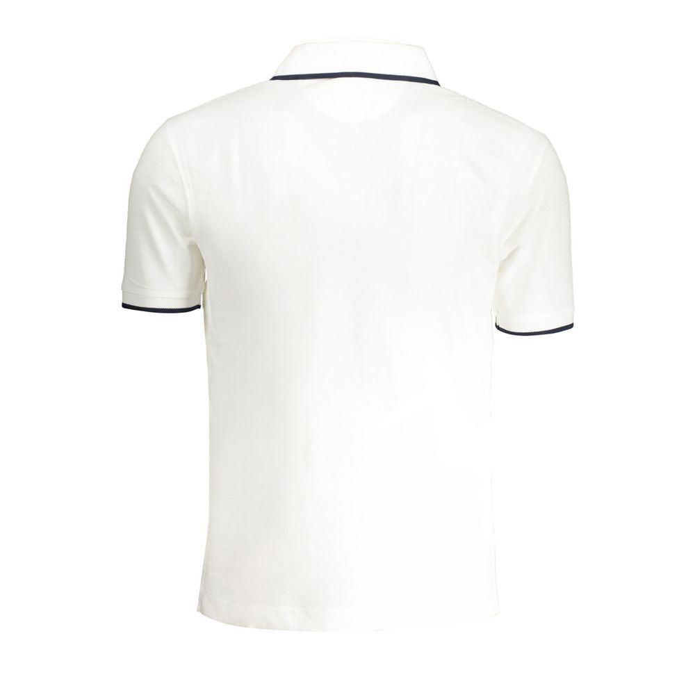 La Martina Weißes Herren-Poloshirt aus Baumwolle