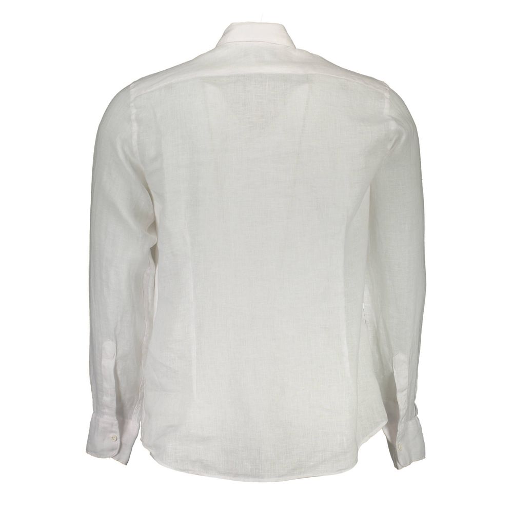 La Martina Men's White Linen Shirt