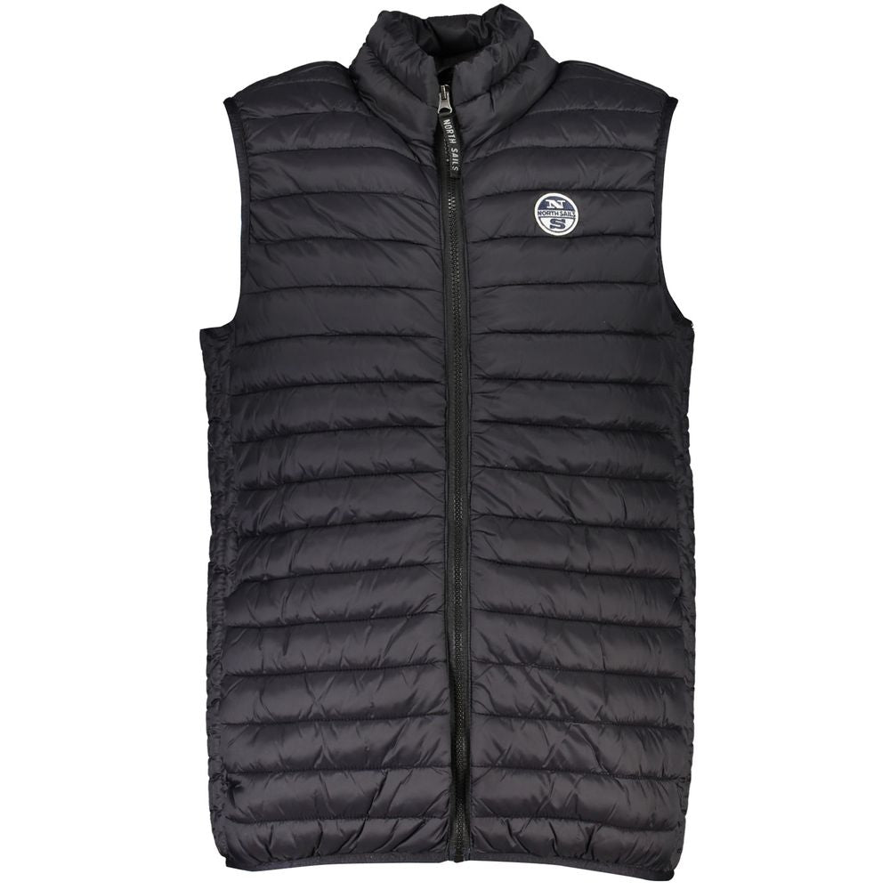 North Sails Ärmellose Polyamidjacke in Schwarz