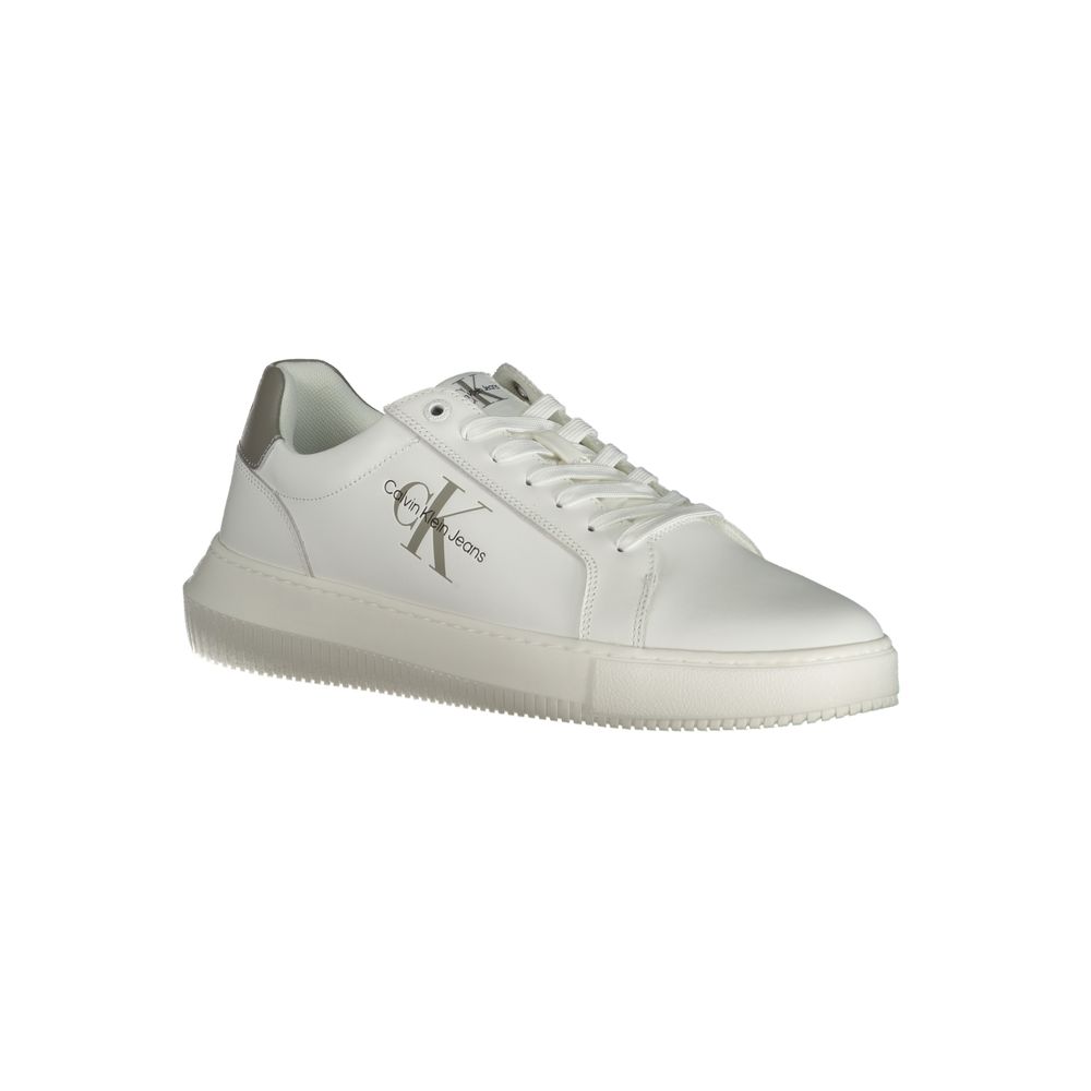 Calvin Klein Sneaker aus weißem Polyester