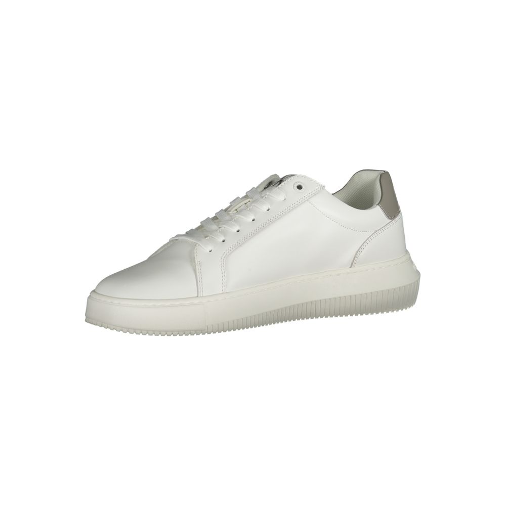 Calvin Klein Sneaker aus weißem Polyester