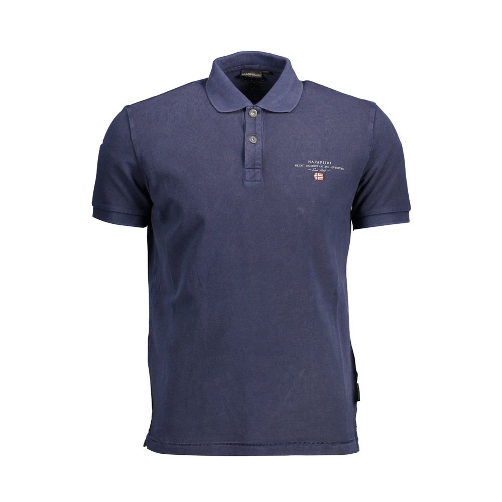 Napapijri Blaues Baumwoll-Poloshirt für Herren