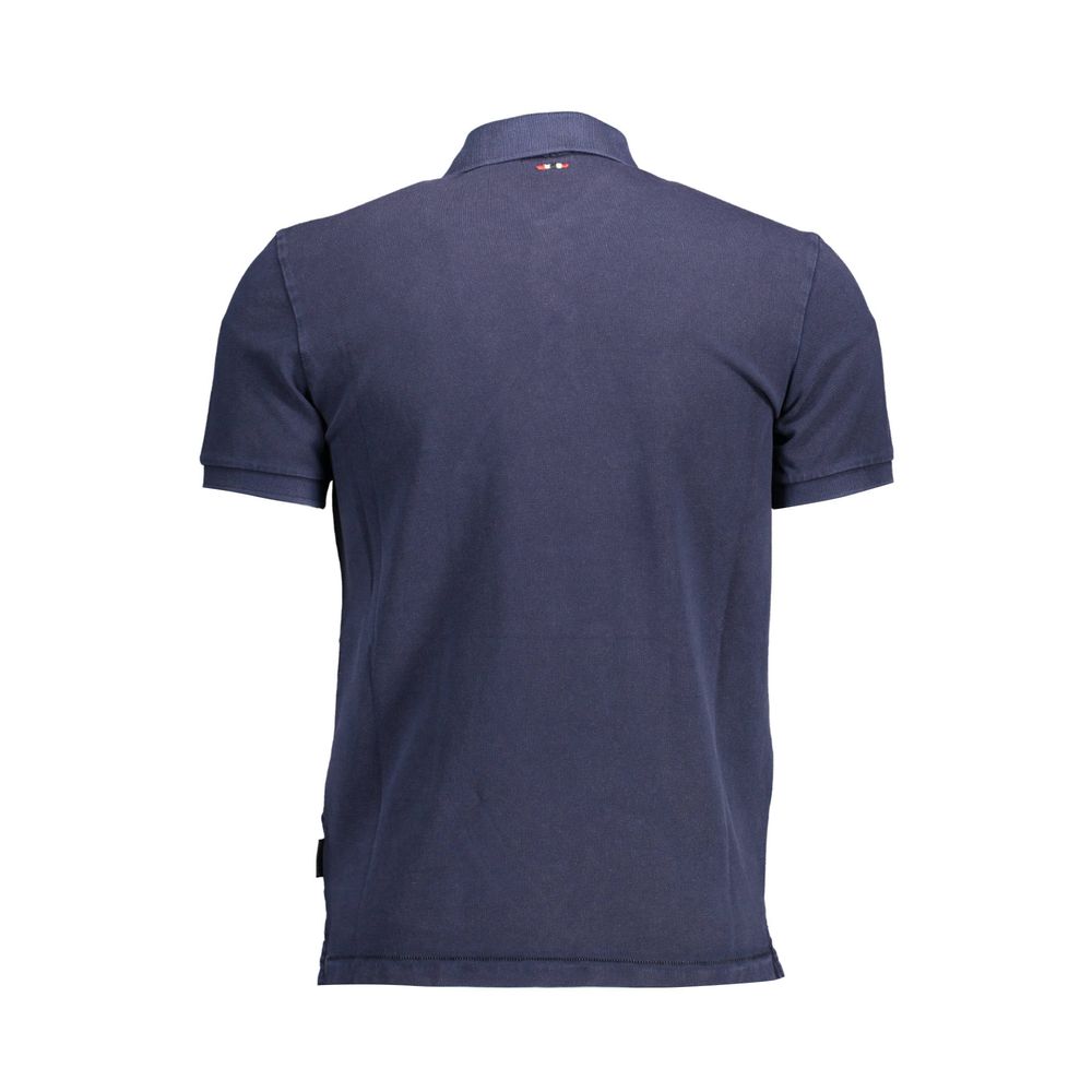 Napapijri Blaues Baumwoll-Poloshirt für Herren