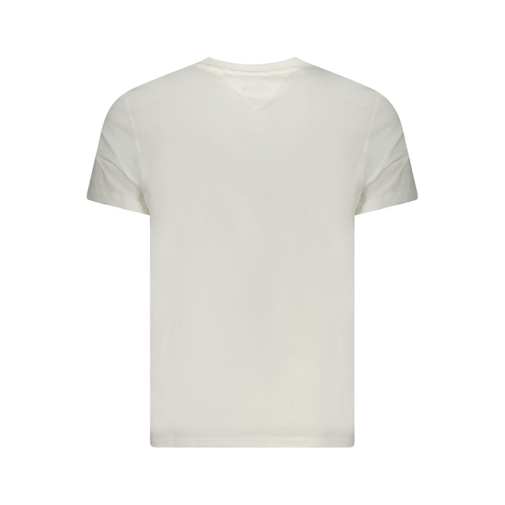 Tommy Hilfiger Weißes Herren-T-Shirt aus Baumwolle